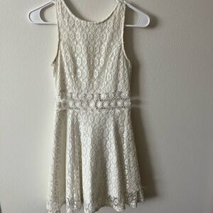 Iris white laced dress